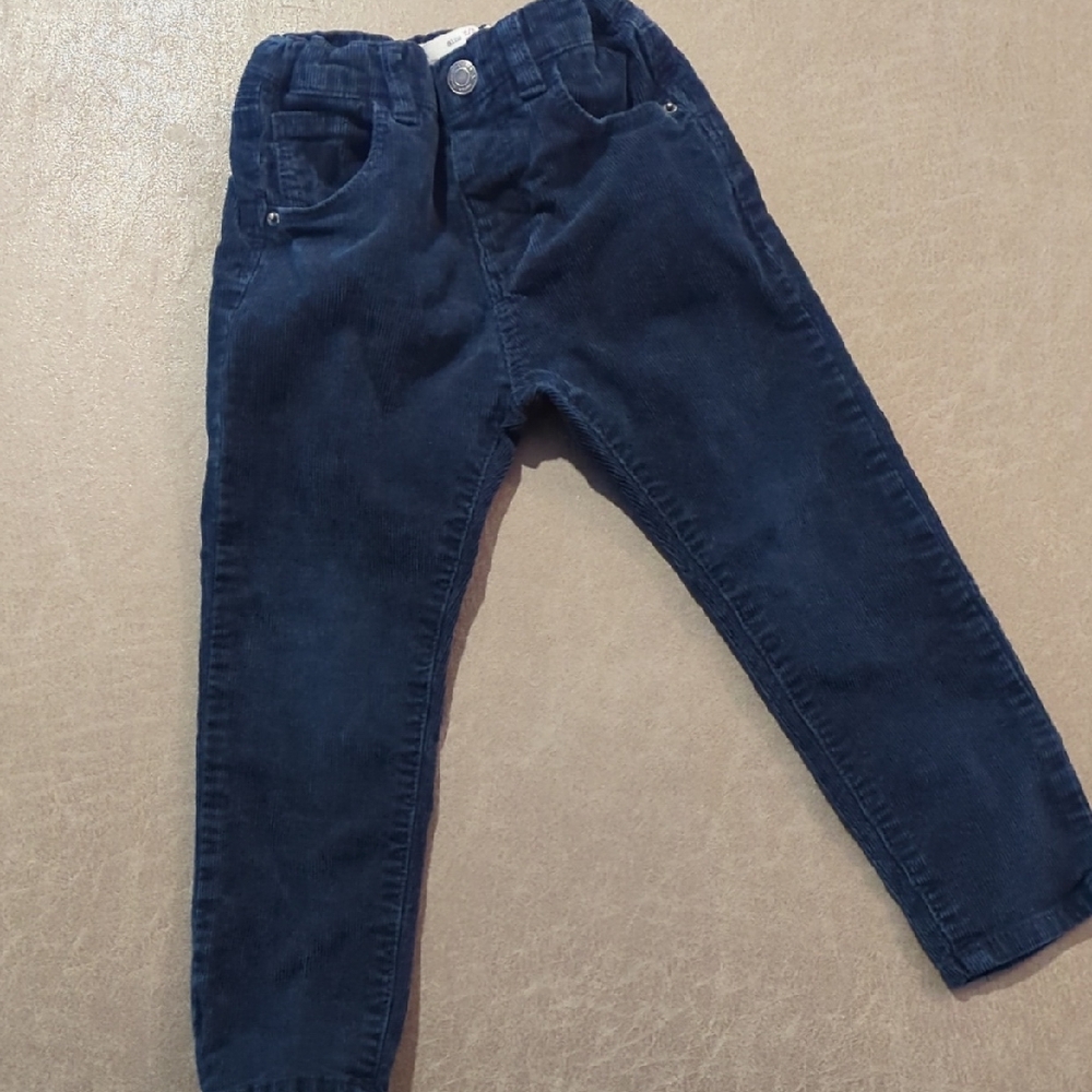 Zara Kids Dark Blue Corduroy Jeans